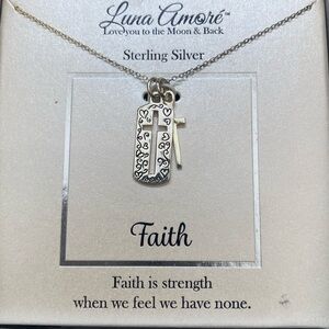 Sterling Silver Faith Necklace
